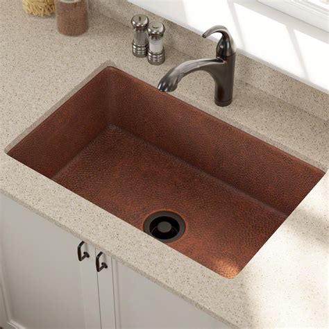 Mr Direct Undermount Copper 33 In Single Bowl Kitchen Sink 903 The