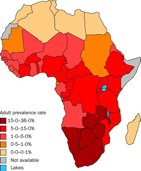 African Hiv Map