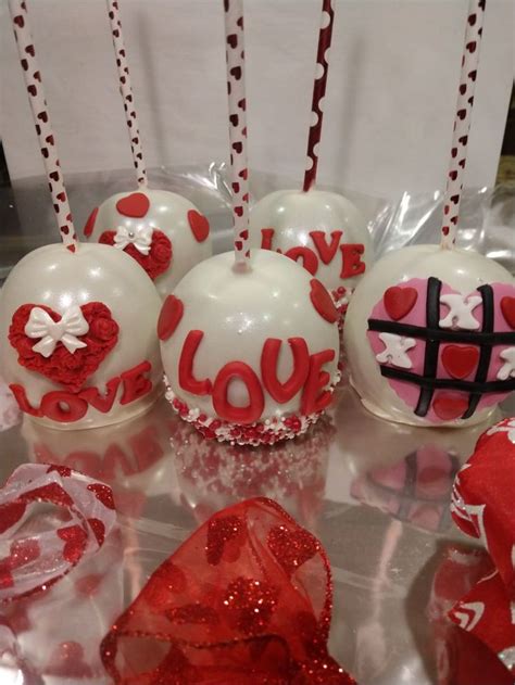 Valentines Day Candy Apples Candy Apples Cupcake T Valentine Treats