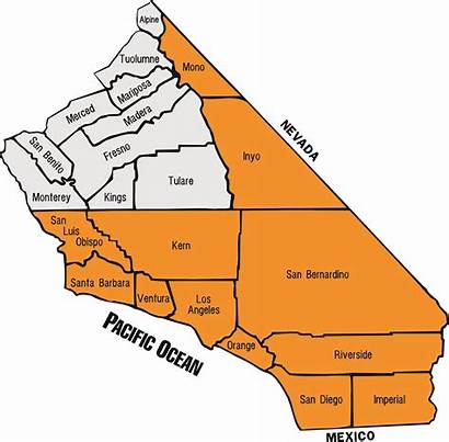 Southern California Map Asbestos Utility Southwest Abatement
