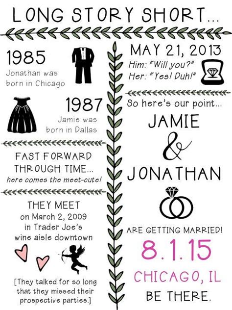 love story infographic wedding invitations wedding infographic infographic wedding invitation
