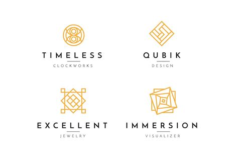 minimal geometric logo collection graphic templates envato elements