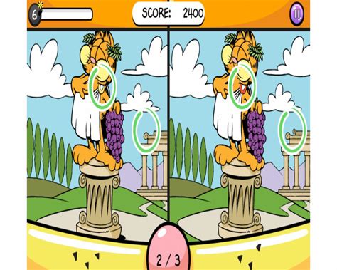 ⭐ Garfield Spot The Difference Game - Play Garfield Spot The Difference Online for Free at 