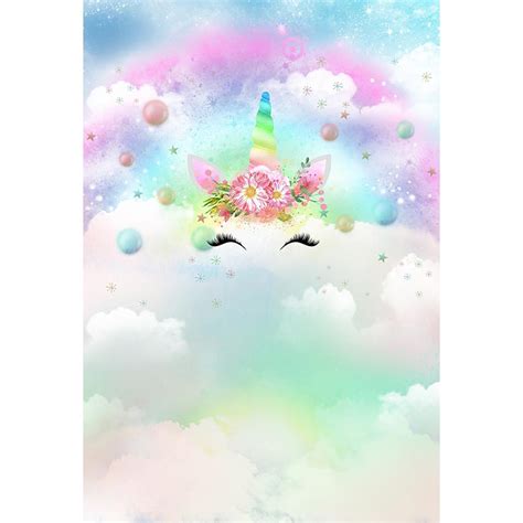 Dreamlike Cloud Rainbow Unicorn Themed Birthday Party Comicart4u2