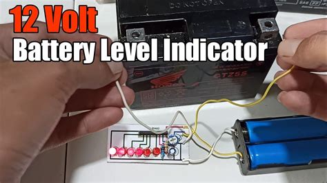 12v Battery Level Indicator Simple Youtube