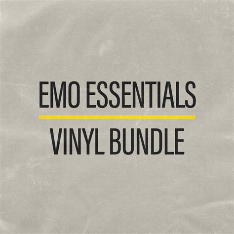 Emo Essentials Vinyl Bundle Polyvinyl Records Shop Vinyl Merch