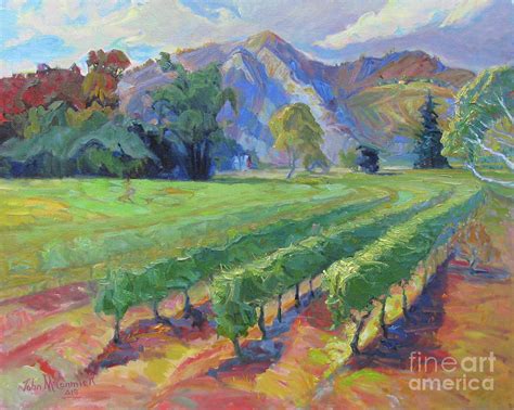 Napa Valley Afternoon Painting By John Mccormick Fine Art America