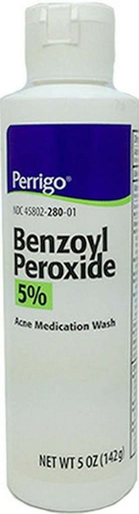 Perrigo 5 Benzoyl Peroxide Acne Medication Face Wash 5 Oz