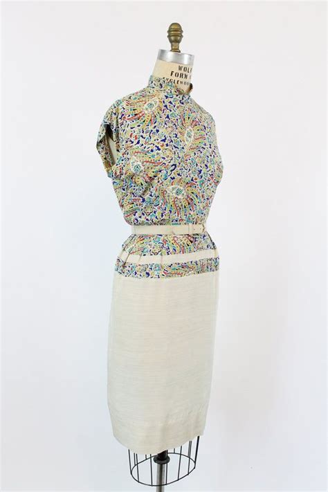 40s Dress Silk Xs 1940s Vintage Paisley Dress And Bolero Etsy