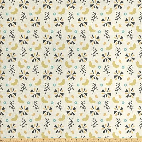 Mid Century Fabric By The Yard Repetitive Pattern Modern Style