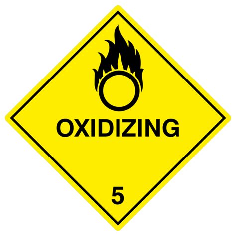 Dangerous Goods Class Oxidising Substances Organic Peroxides