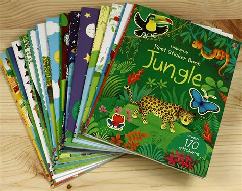5 Sticker Books Of Children English Story A4 Size Kids Baby Cartoon