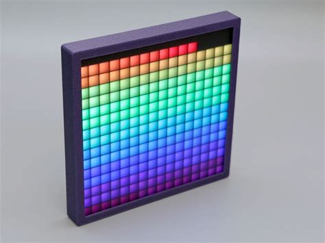 16×16 Neopixel Square Pixel Display By Ecken 3dprinting