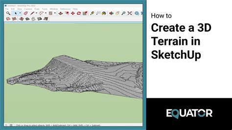 Creating A D Terrain In SketchUp Using Elevation Data YouTube