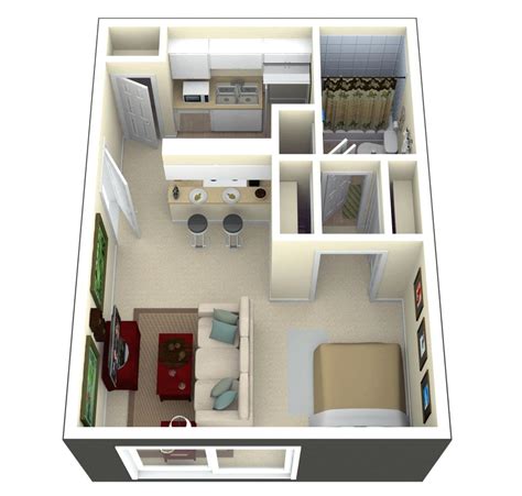 Tiny House Floor Plans And D Home Plan Under Square Feet Acha Homes