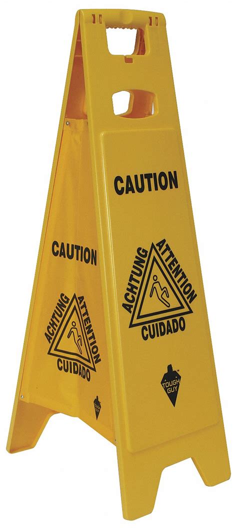 Tough Guy Floor Safety Sign Polypropylene 37 In X 12 In X 12 In