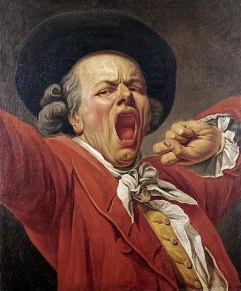 Self Portrait As A Yawning Man By Francois Joseph Ducreux Joseph