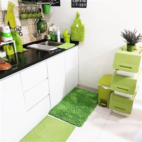 rumah minimalis gaya dapur hijau fungsional adseneca