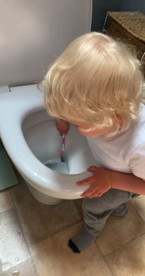 Mum Horrified After She Catches Her Two Year Old Cleaning Their Toilet With Her Toothbrush The Sun