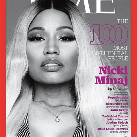 Hot Glam Nicki Minaj Graces The Cover Of Time S Magazine Most Influential People