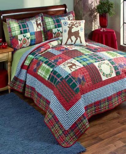 Christmas Holiday Quilt Full Queen Or King Size Quilted Patchwork Look