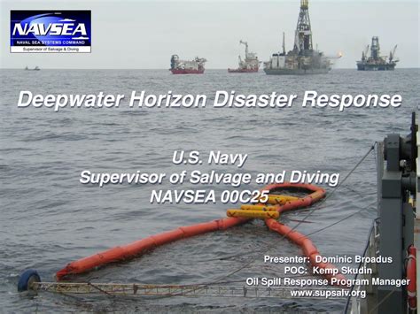 Ppt Deepwater Horizon Disaster Response Us Navy Supervisor Of