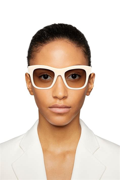 Stella Mccartney Square Frame Chain Trimmed Acetate Sunglasses The Outnet