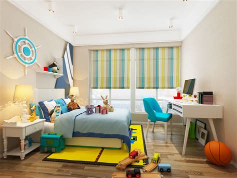 3d Modern Kids Bedroom Cgtrader