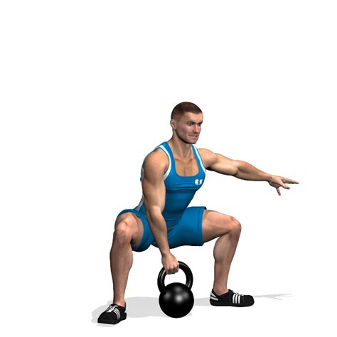 To perform a kettlebell sumo squat, start with your legs spread out wider than your shoulders. ONE ARM KETTLEBELL SUMO SQUAT INVOLVED MUSCLES DURING THE ...