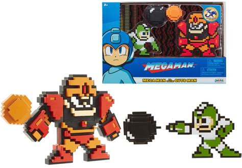Buy Megaman Classic 8 Bit Figure 2 Pack Mega Man Vs Guts Man Online