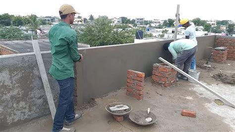 Cement And Sand Construction How To Build Concrete Bed On Parapet