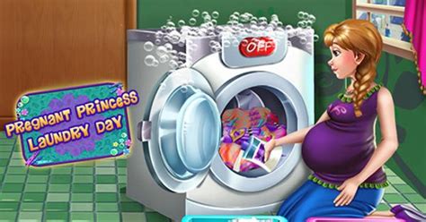 Pregnant Princess Laundry Day Play Games Free Online