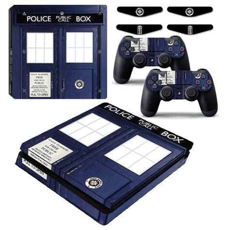 Doctor Who Diary Police Ps4 Slim Vinyl Skin Decal Sticker Cover For