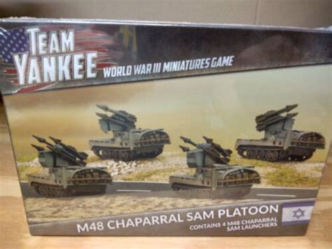 Israeli M48 Chaparral Sam Platoon Anti Aircraft Miniatures Wwiii Team Yankee New 9420020246140