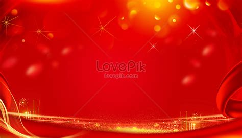 Atmospheric Red Gold Background Download Free Banner Background Image
