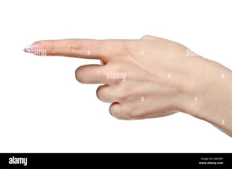 Pointing Woman Hand Stock Photo Alamy