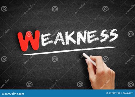 Weakness Text On Blackboard Stock Illustration Illustration Of Pest