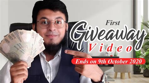 First Giveaway Video Must Participate Task And Rules Youtube