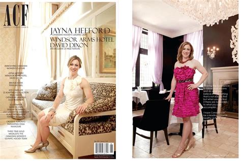 Jayna Hefford Cover Story For Amazing Canadian Fashion Magazine Jayna