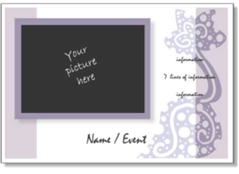 cute invitation templates  printable photo card