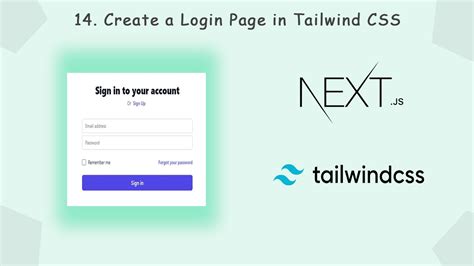 Tailwind Css With Next Js Creata A Login Page In Tailwind Css