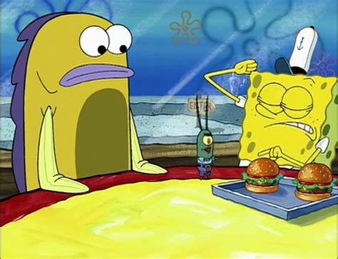 Since he is old, he accidentally shoots it at a wall. SpongeBuddy Mania - SpongeBob Episode - The Algae's Always ...