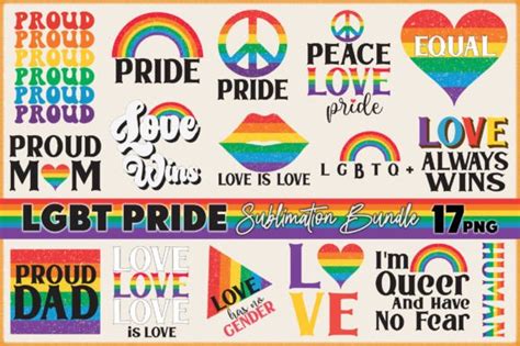 lgbt pride sublimation bundle graphic by graphic home · creative fabrica