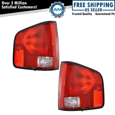 Tail Lights Taillamps Rear Pair Set For 94 04 Chevy S10 Gmc S15 Sonoma