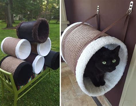 Beautiful Handmade Cat Tunnel Hangouts Hauspanther Diy Pet Diy Cat