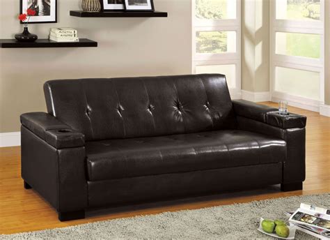Futon sofa with storage offer seats needed while also providing an extra bed for guests. Logan Leatherette Futon Storage Sofa from Furniture of ...