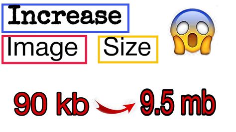 How To Increase Image Size Kb To Mb Secret Trick ⚡ Youtube
