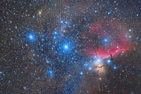 A Colorful Deep And Wide Starfield Reveals Several Nebulas In The