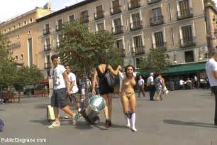 Sexy Spanish Slut Chiara Fully Exposed On The Streets Of Madrid