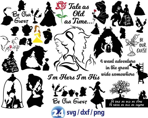 Disney Beauty And The Beast Svg Belle Disney Svg Lumiere P Inspire Uplift